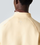 Plan C Cotton-blend half-zip sweatshirt