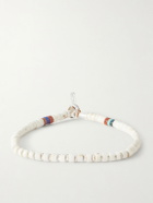 Mikia - Sterling Silver Magnesite Beaded Bracelet - White
