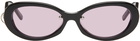 Justine Clenquet SSENSE Exclusive Black Drew Sunglasses