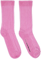 SOCKSSS Two-Pack Pink & White Socks
