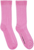 SOCKSSS Two-Pack Pink & White Socks