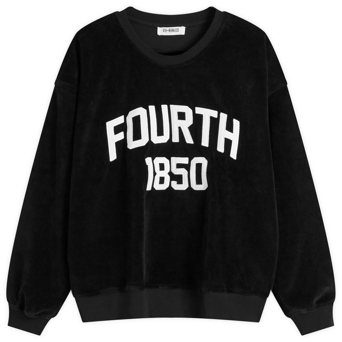 4th & Reckless Women's Cadie Velour Sweatshirt in Black