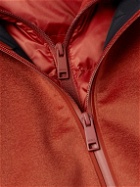 Zegna - Convertible Leather-Trimmed Cashmere Down Hooded Ski Jacket - Red