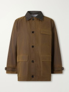 N.PEAL - Waxed-Cotton Jacket - Brown