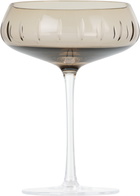 Louise Roe Brown Single Cut Champagne Coupe