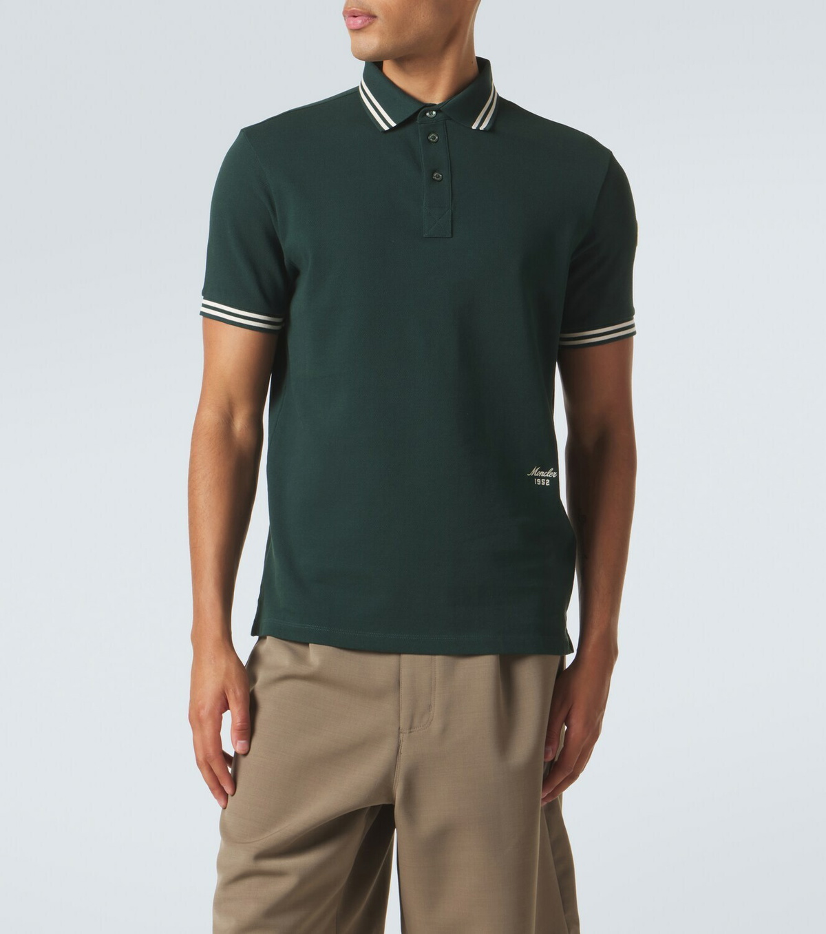 Moncler Cotton piqué polo shirt