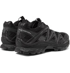 Salomon - XT-Quest ADV Mesh, Faux Leather and Rubber Running Sneakers - Black