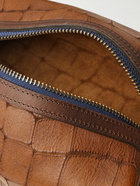 Bleu de Chauffe - Zazou Croc-Effect Leather Wash Bag