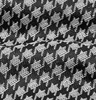 TOM FORD - 8cm Dogtooth Silk and Linen-Blend Tie - Men - Black