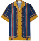 Gucci - Camp-Collar Printed Silk-Jacquard Shirt - Multi