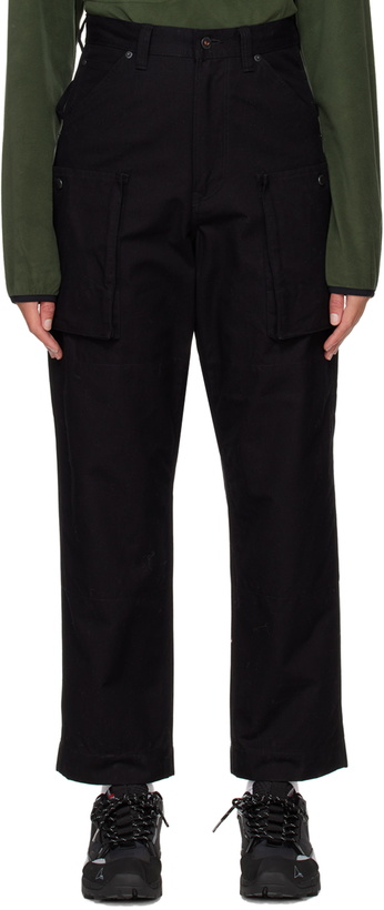 Photo: Snow Peak Black Takibi Cargo Pants