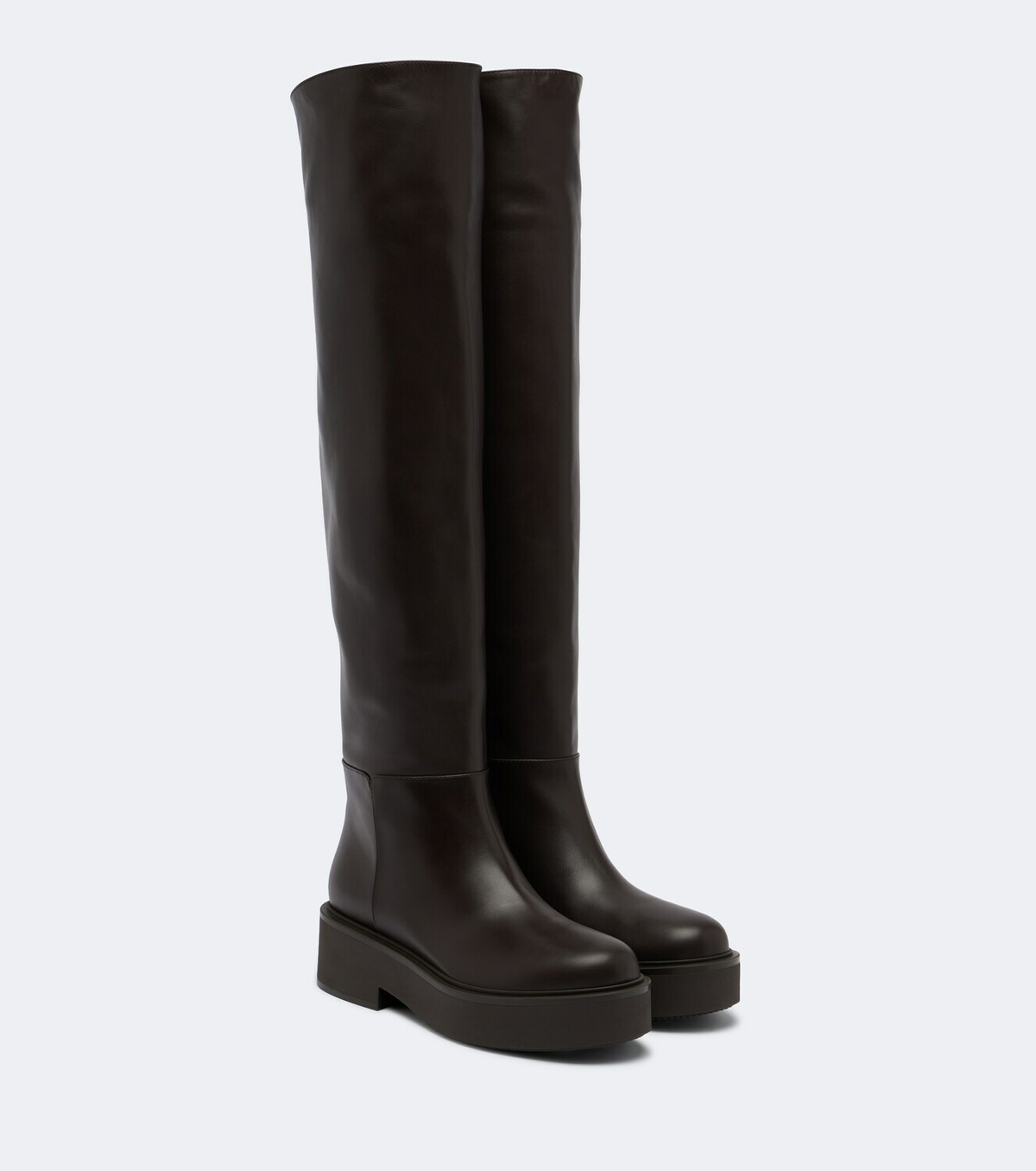 Gianvito Rossi Hiro leather over-the-knee boots