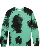 Ninety Percent - Tie-Dyed Organic Cotton-Jersey Sweatshirt - Green