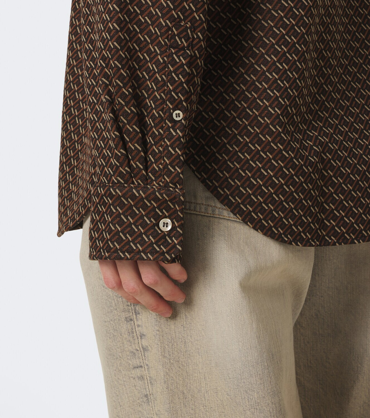Wales Bonner Doshi jacquard shirt