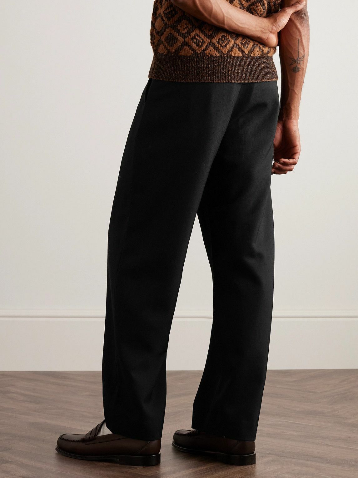 Acne Studios - Prop Straight-Leg Canvas Trousers - Black Acne Studios