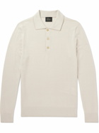 Brioni - Sea Island Cotton and Cashmere-Blend Polo Shirt - Neutrals