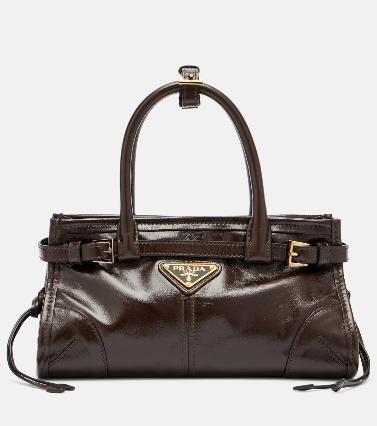 Prada Prada Bonnie Mini leather top-handle bag