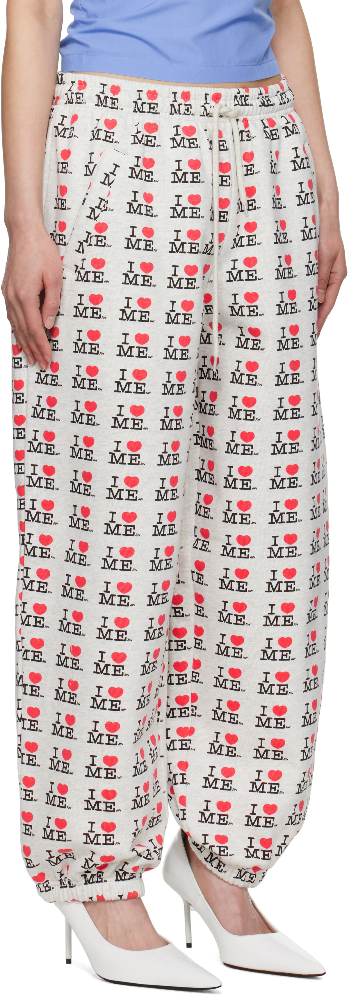 Ashley Williams Gray 'I Heart Me' Sweatpants Ashley Williams