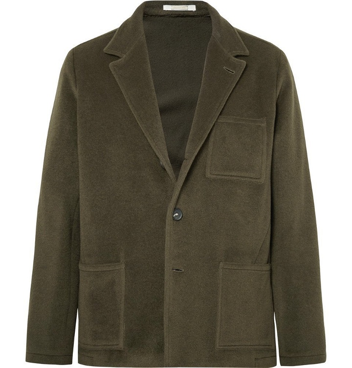 Photo: Massimo Alba - Unstructured Fleece Wool and Mohair-Blend Blazer - Men - Green