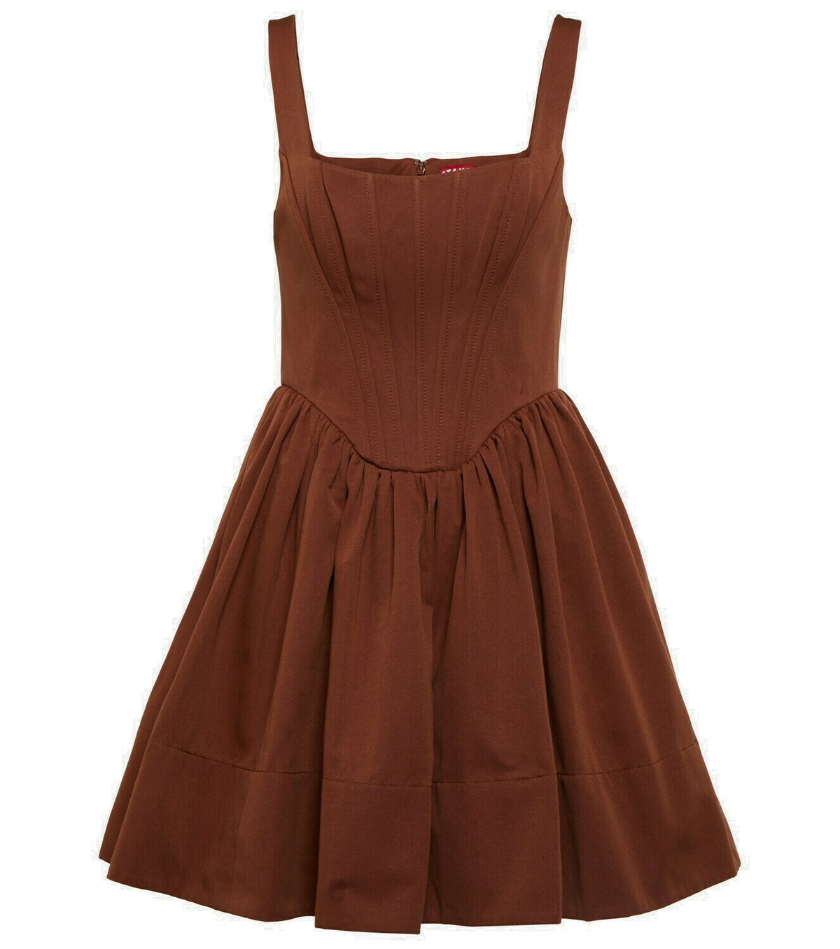 STAUD 風景ベビードールミニドレス Staud Landscape babydoll minidress Staud