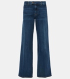 7 For All Mankind Lotta Rebel high-rise wide-leg jeans