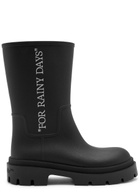 Off-white Reboot Printed Pvc Mid-calf Boots Black