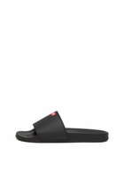 Diesel Sa-Swim-Rubber pool slides with D logo - Slides Mens in Black