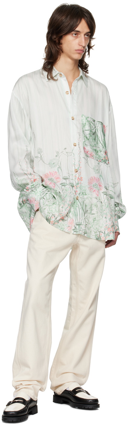 King & Tuckfield Green Pocket Oversized Shirt