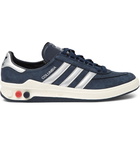 adidas Originals - Columbia SPZL Nubuck and Leather Sneakers - Men - Navy