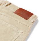 Canali - Slim-Fit Stretch Cotton and Modal-Blend Corduroy Trousers - Neutrals