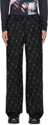 Andersson Bell Black Flower Trousers