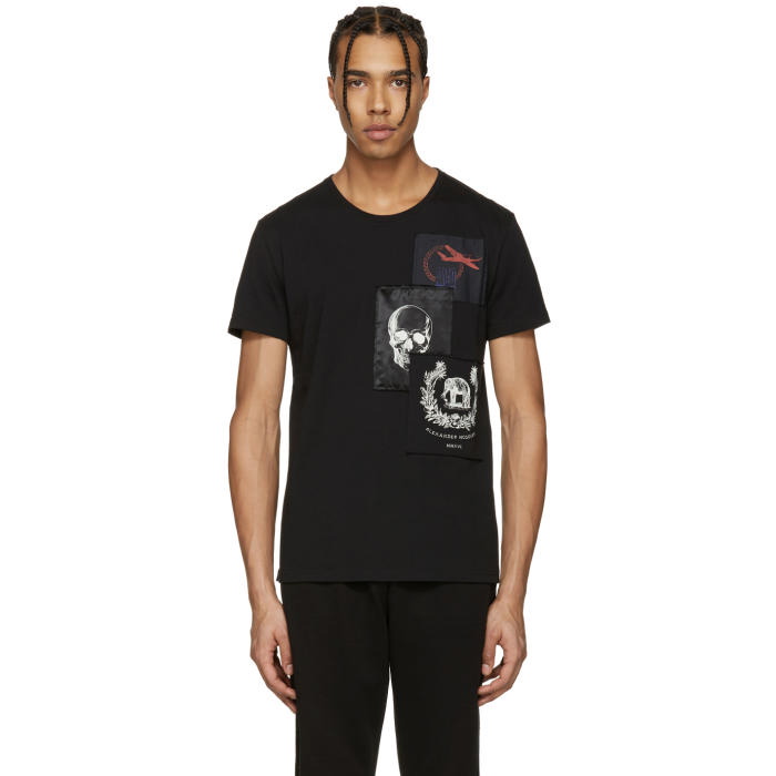 Photo: Alexander McQueen Black Patches T-Shirt