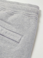 Stone Island - Straight-Leg Logo-Appliquéd Cotton-Jersey Drawstring Shorts - Gray