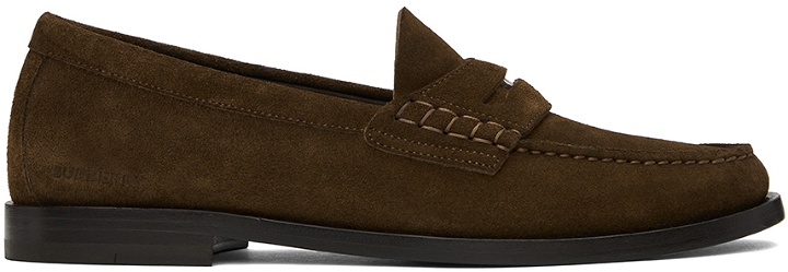 Photo: Burberry Brown Coin Detail Loafers