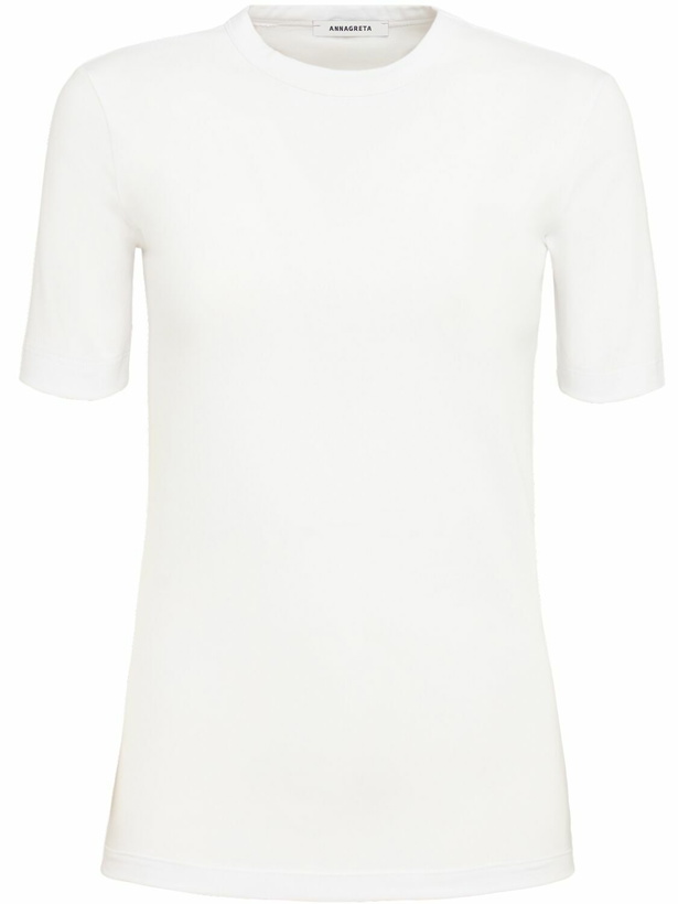 Photo: ANNAGRETA Daisy Stretch Cotton Jersey T-shirt