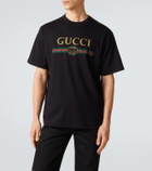 Gucci Logo cotton and silk jersey T-shirt