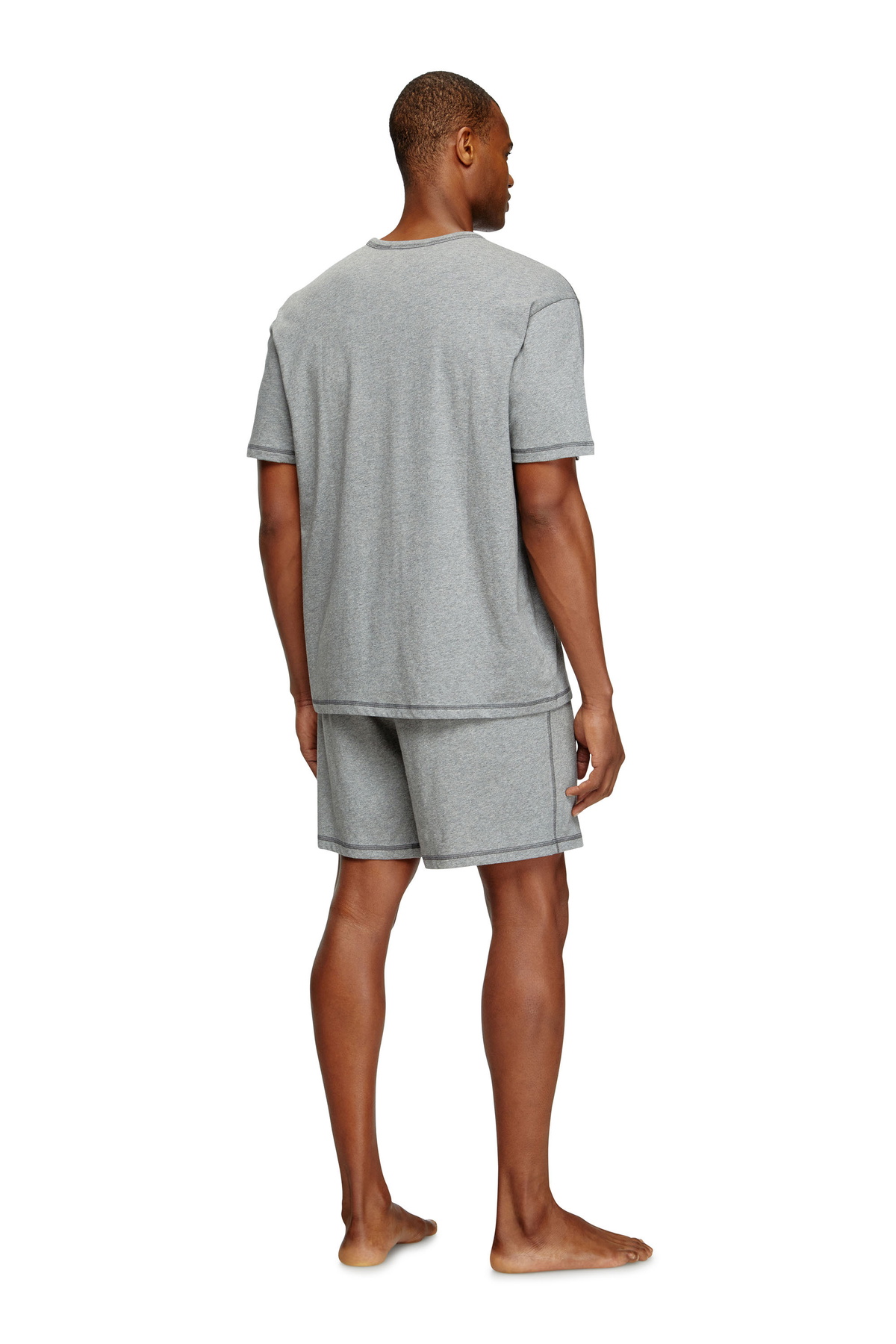 Diesel Short Pajamas set in cotton jersey - Pajamas Mens in Grey
