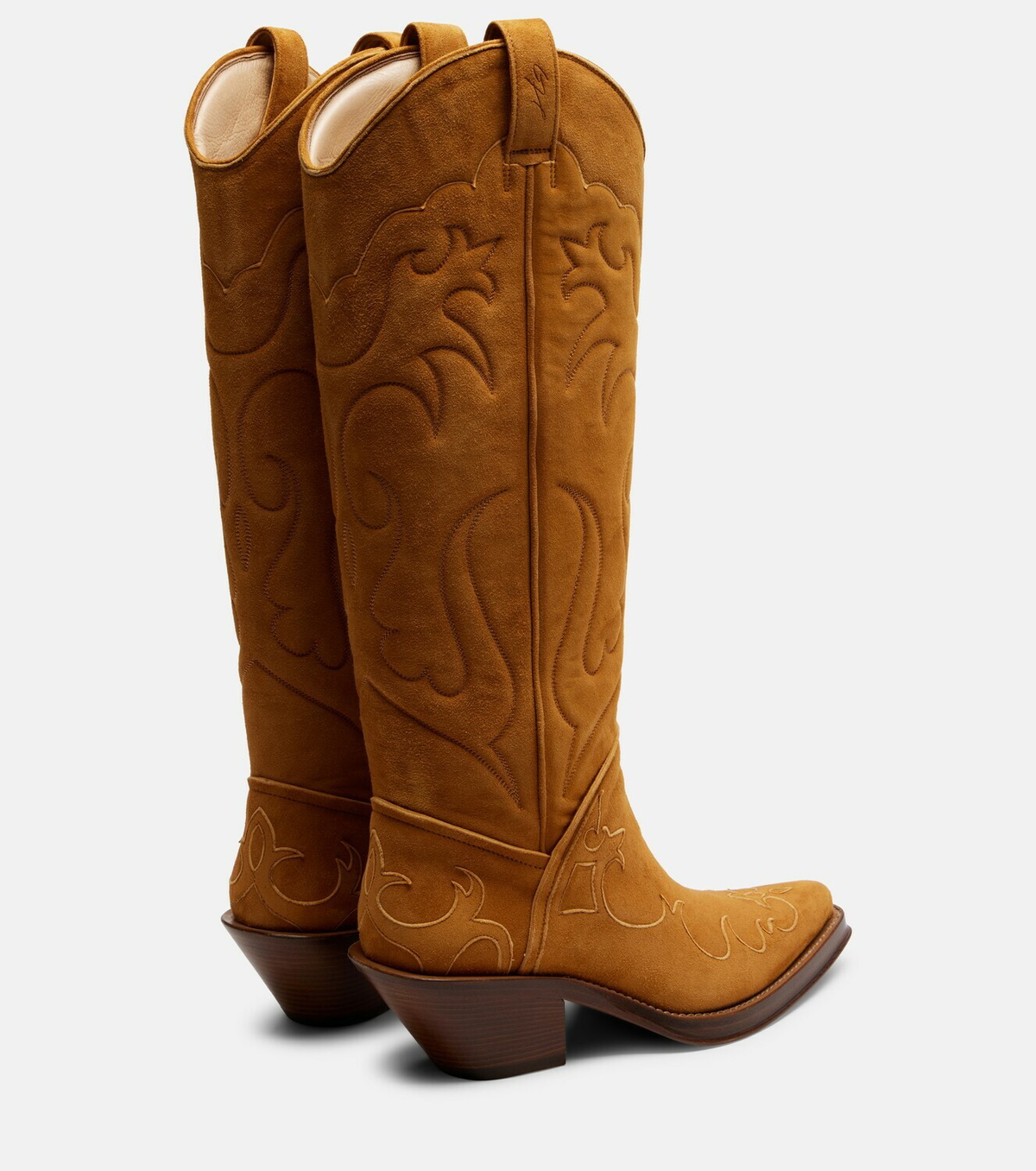 Gabriela Hearst Capitana suede cowboy boots