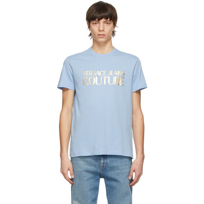 Photo: Versace Jeans Couture Blue Foil Logo T-Shirt