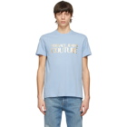 Versace Jeans Couture Blue Foil Logo T-Shirt
