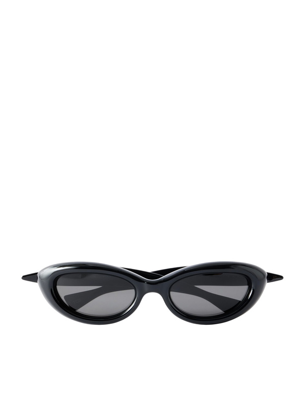 Photo: Bottega Veneta - Sardine Round-Frame Injected Sunglasses - Black