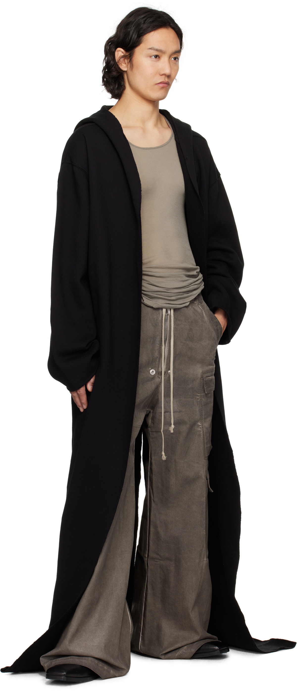 Rick Owens DRKSHDW Gray Hollywood Double Cargo Jumbo Belas Denim