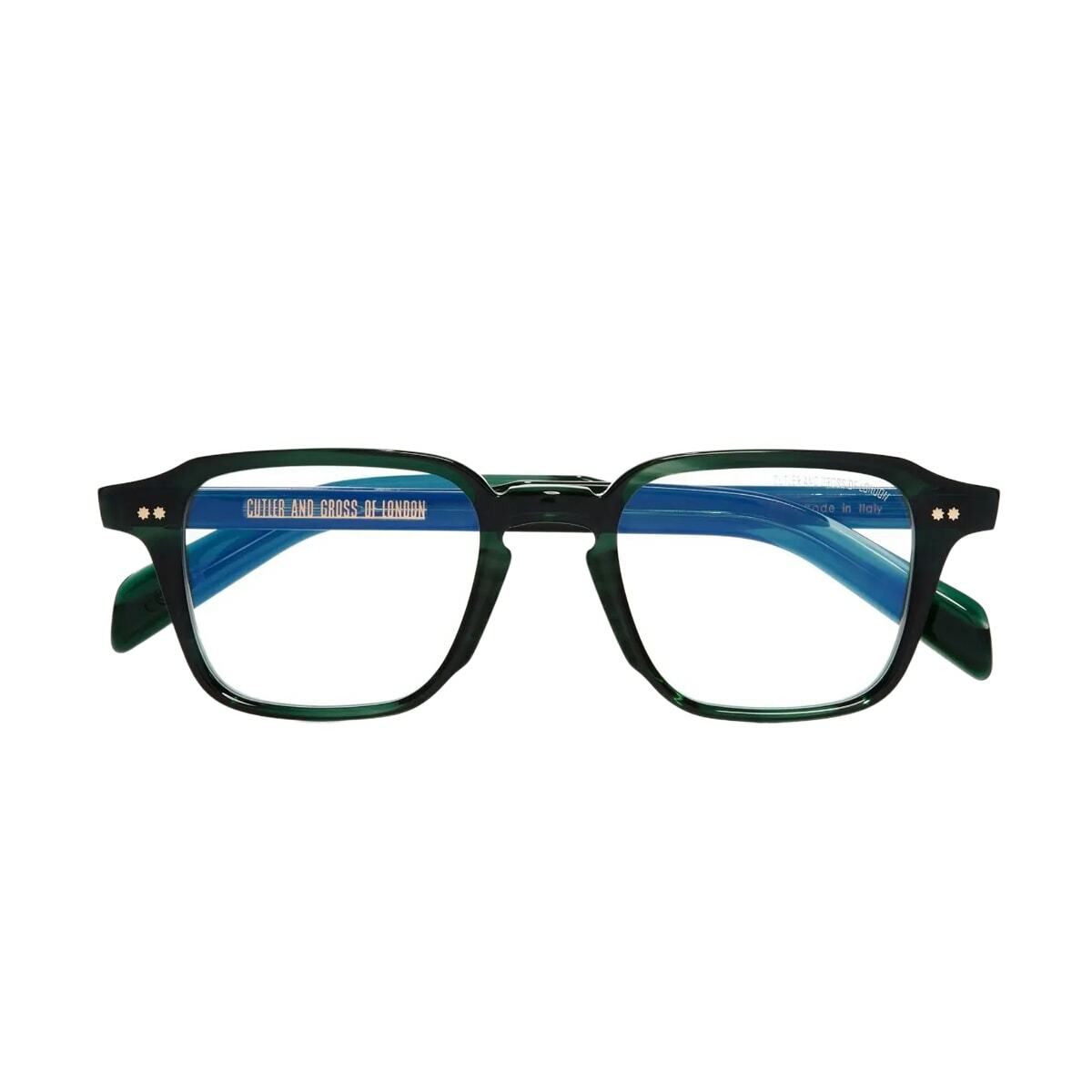 Cutler And Gross Gr07 03 Striped Dark Green Glasses