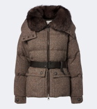 Moncler Grenoble Gelise hooded virgin wool down jacket
