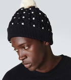 Thom Browne Intarsia cable-knit wool beanie