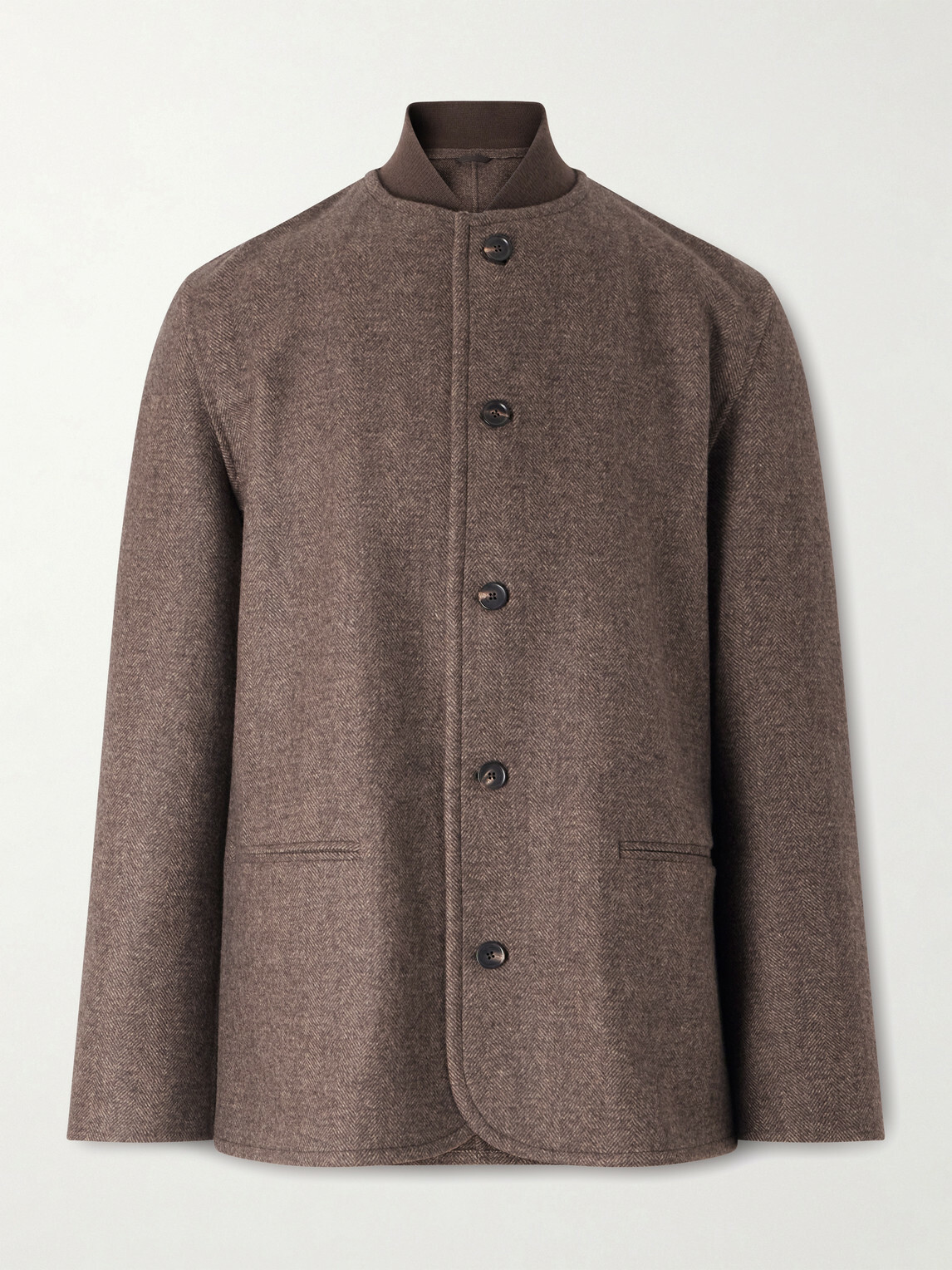 Loro Piana - Chilton Herringbone Virgin Wool and Cashmere-Blend Jacket - Brown