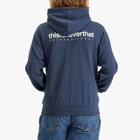 thisisneverthat Men's Intl. Logo Zip Up Hoodie in Navy