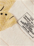 KAPITAL - Printed Intarsia Cotton-Blend Socks