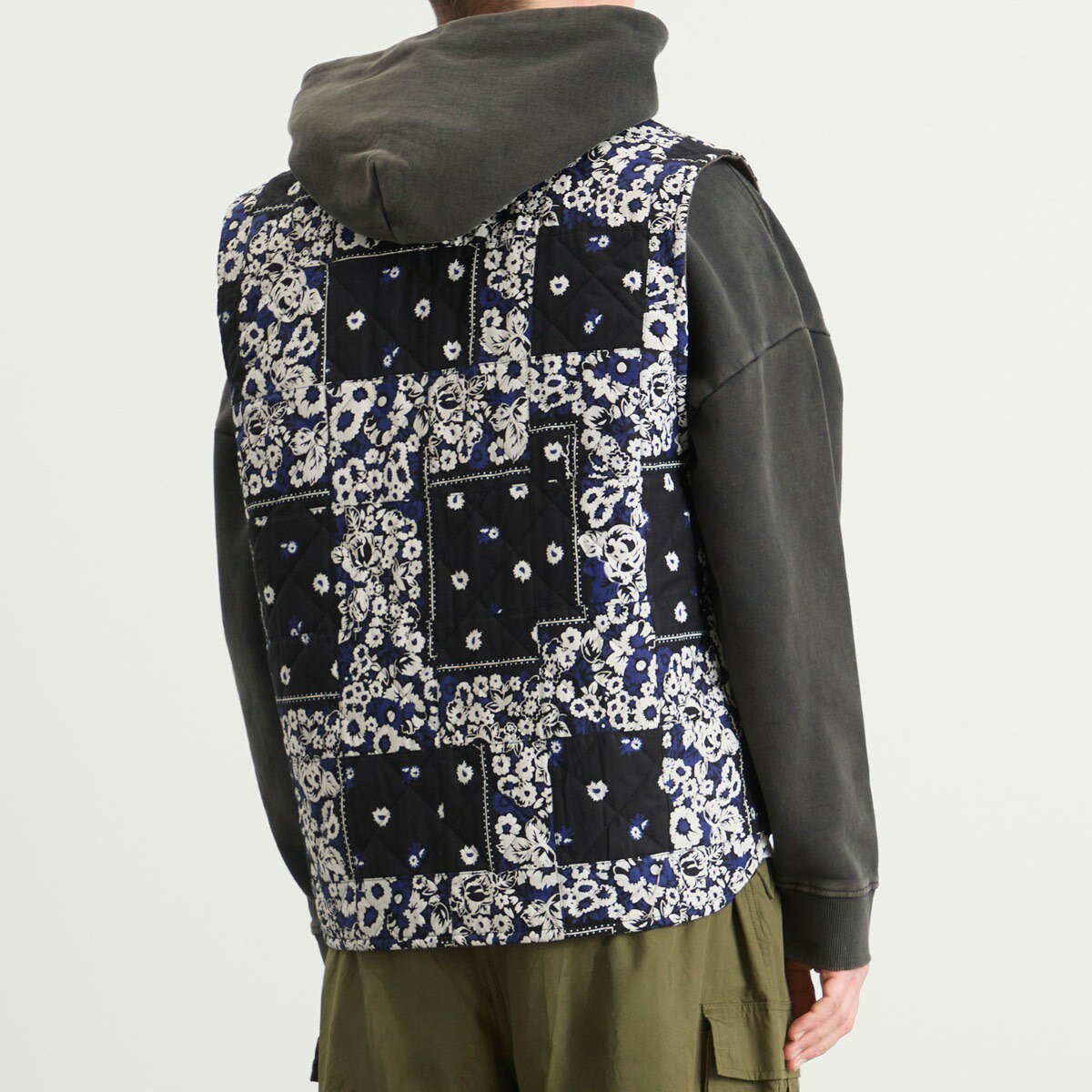 NOMARHYTHM TEXTILE Men's Reversible Work Vest in Gray