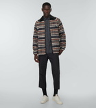 Junya Watanabe - Striped wool, alpaca and mohair jacket